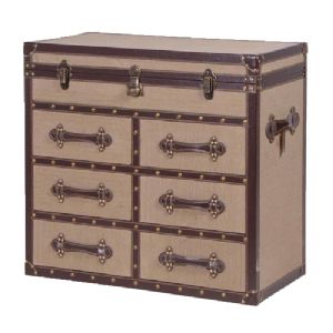 Cole Linen Fabric Chest Trunk